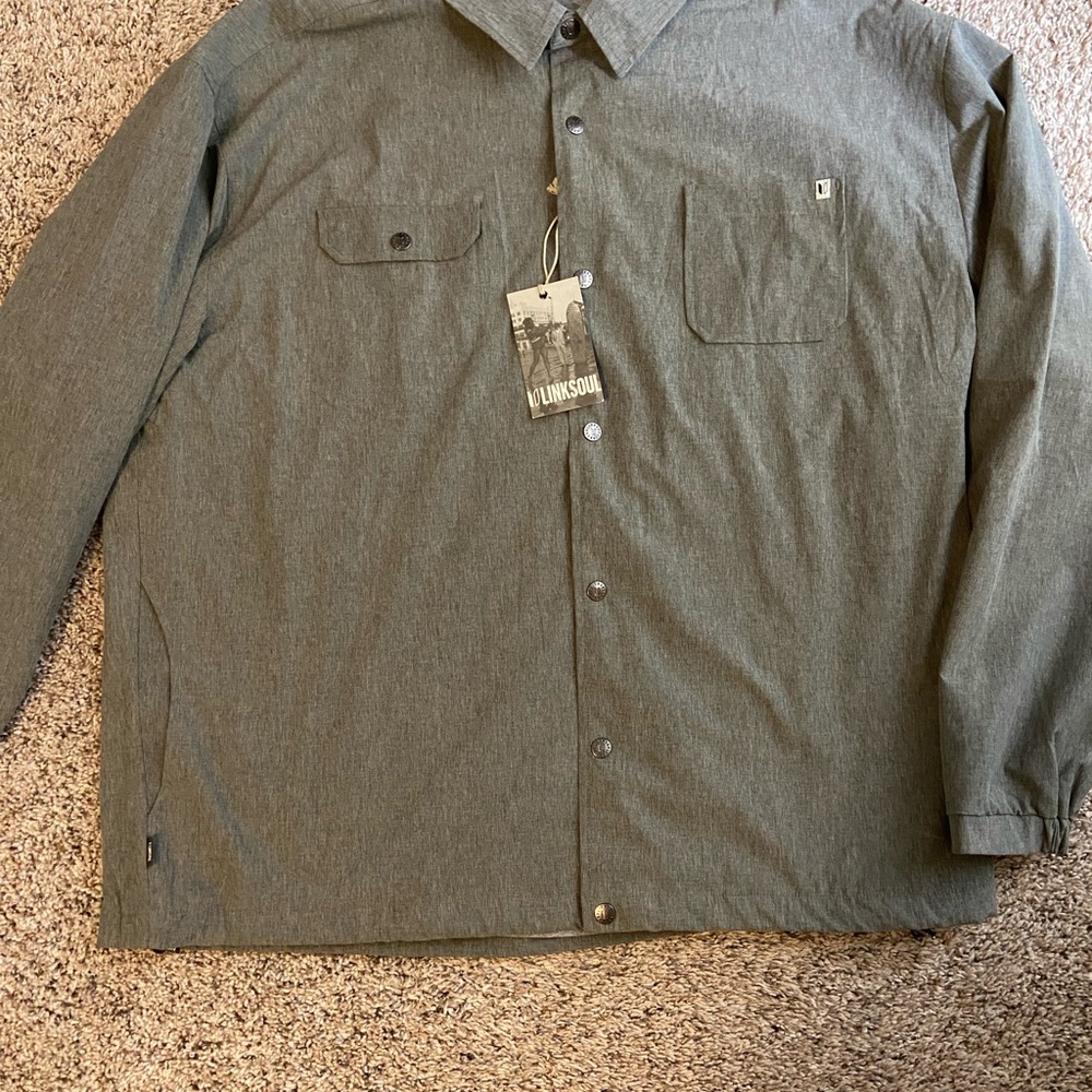 XXL 2XL Linksoul long sleeve shirt/coat NWT